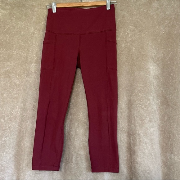 Yogalicious Lux Leggings Cranberry Size Small - Picture 1 of 7